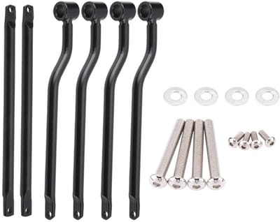 Dailygoods- Zadeltasbeugels set - Roestvrij staal - Antiroest - Universale pasvorm - Motorfiets - Hoogwaardige stijfheid - Motorfietsbeugels