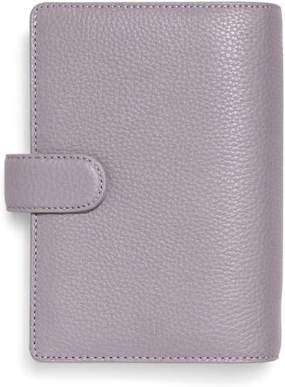 Persoonlijke Organizer - Agenda Planner - Dagelijkse Planning - Generfd Leer - Personal Formaat - Lavendel
