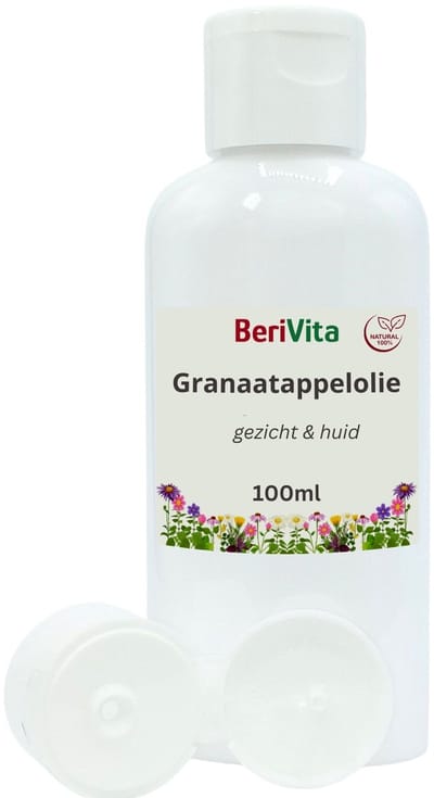 Granaatappelolie Puur 100ml - Onbewerkte Granaatappel Olie voor Huid en Haar - Pomegranate Seed Oil