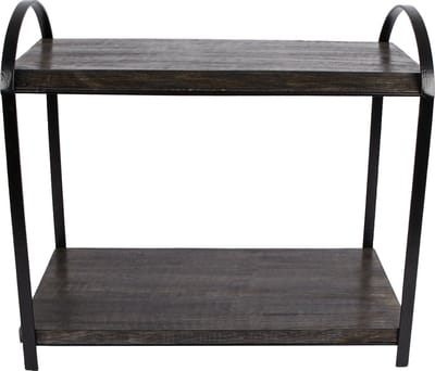Etagere "Merel" zwart mango 38x20,5x34,5cm