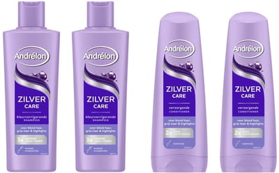 Andrélon Zilver Care Pakket - 2 x Shampoo & 2 x Conditioner