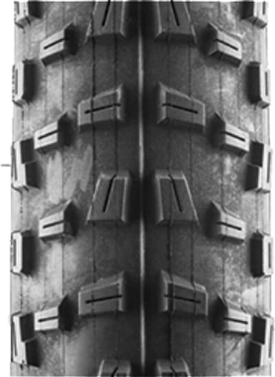 Fietsband - Mountainbike Band - All-Mountain Freeride - Vlezige Middenknoppen - 20 x 4.00 inch - Zwart
