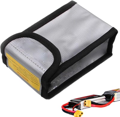 Batterij Veiligheidstas - Beschermhoes Oplader - Veilig Transport - Vuurbestendig Materiaal - 115x100x75MM - Meerkleurig