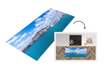 Keukenloper - Loper keuken - Jachthaven op Ibiza - 120x50 cm - Keukenloper vinyl
