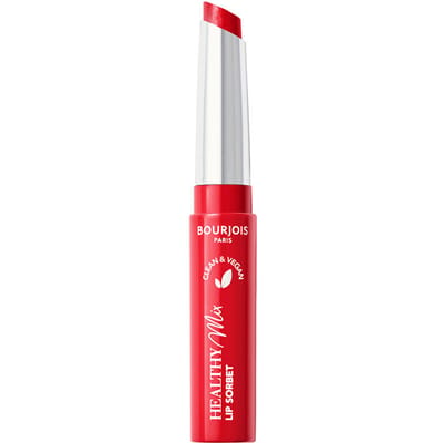 Bourjois Healthy Mix Clean Lip Sorbet - Red-Freshing 02, hydraterende lippenbalsem, vegan make-up, 1,7 g