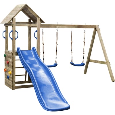 Intergard Houten speeltoestel houten schommel Marta 300x235x210cm