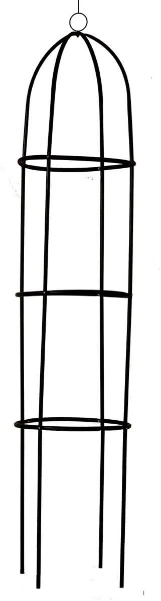 Kinzo Rozen Plantensteun Rond 185x40cm – Plantenklimrek voor klimplanten – Rozen Planten Steun – Rozenzuil Zwart