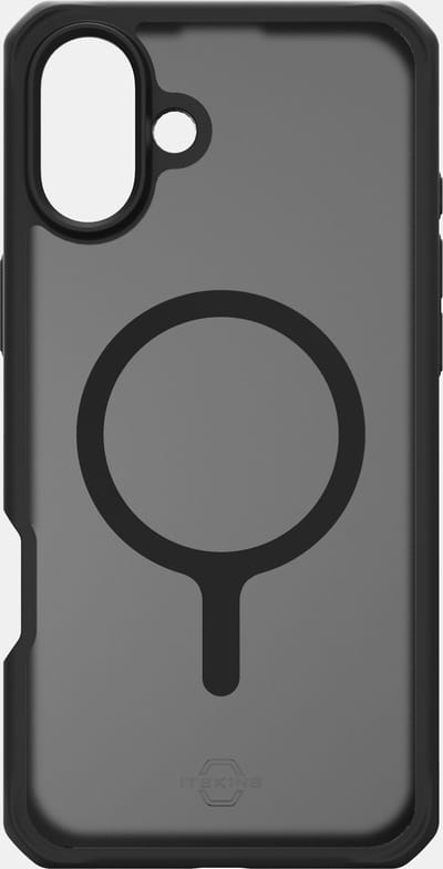 ITSKINS Hoesje geschikt voor Apple iPhone 16 Plus MagSafe Telefoonhoesje Hardcase | ITSKINS Level 2 HybridMagFrost R Backcover Shockproof | Geschikt voor MagSafe | Geschikt voor Draadloos Opladen met Magnetische Ring | Geschikt voor MagSafe Case -