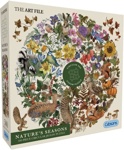 Gibsons - De Natuur haar Seizoenen ("Nature's Seasons") - The Art File - 500XL stukjes - 49×49cm - Legpuzzel voor Volwassenen