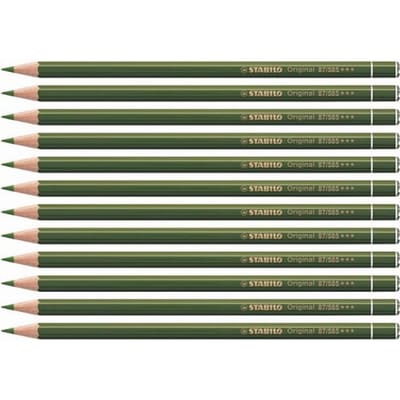 STABILO Original - Kleurpotlood - Voor Haarfijne Lijnen - Met Elastische Kern - olijfgroen - per stuk