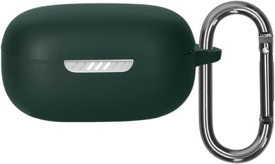 kwmobile cover voor oordopjes case - geschikt voor JBL Live Pro 2 TWS - Trendy beschermhoes draadloze oordopjes in donkergroen