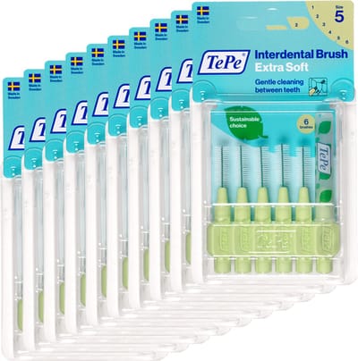 Tepe X Zacht Ragers - Interdentale Borstels 0.8mm Lichtgroen Voordeelverpakking