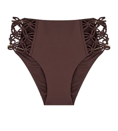 Aubade Gipsy Muse - Bikinislip taille - Maat 40 - Bruin - 2P24