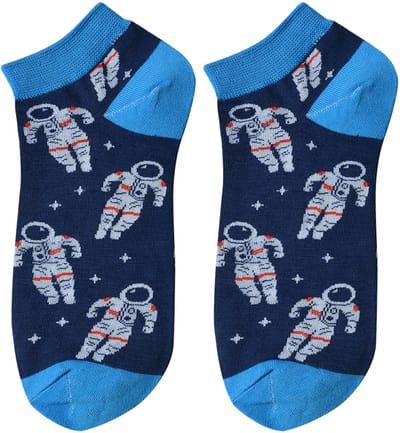 Clayre & Eef Grappige Sokken one size Blauw Polyester Astronaut