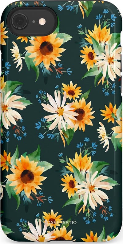 Casetastic Hoesje Geschikt voor Apple iPhone 7/8/SE - Stijlvolle Beschermende Duo-layer Case - Zonnebosjes
