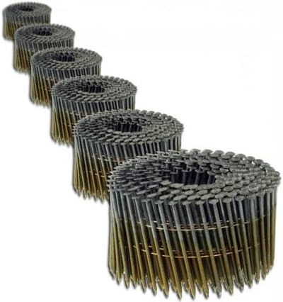 Ringschacht Coilnagels - Draadnagels - Bouwbevestiging - Ring met groeven - 28x80mm 4500 stuks - Blank