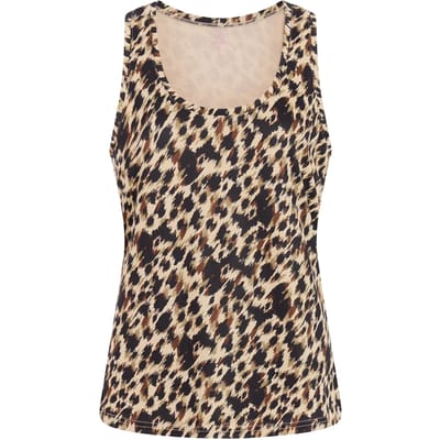 Protest PRTKaiten - Singlet Dames - Mouwloos - Ronde hals - Bruin