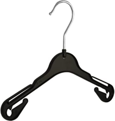 De Kledinghanger Gigant - Kledinghanger - Baby - T26 - 20 Stuks - Blousehanger - Shirthanger - Kunststof - Zwart - Rokinkepingen - 26 cm - Kleerhanger - Babybügel - T-Serie (T26_00/20)