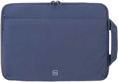 Tucano Sandy Sleeve MacBook 14 – Ruim Voorvak voor Extra Opslag – Rits Opent aan Drie Zijden – Gemaakt van 100% Gerecycled PET - Blauw