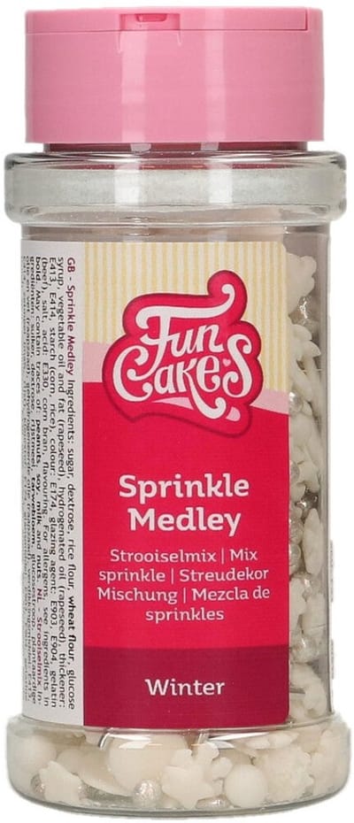 FunCakes Sprinkle Medley - Winter - 50g - Eetbare Taartdecoratie