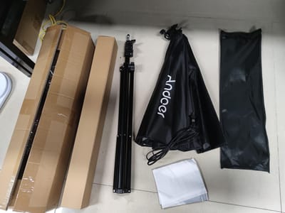 Andoer Studio Fotografie Softbox Kit met 70cm/28in Achthoekige Fotografie Softbox x 1 + 2.1M Metaal EU gray