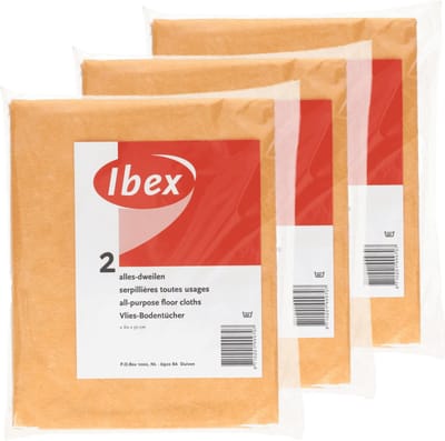 Viscose Dweilen - 8x stuks - 60 x 50 cm - schoonmaakdoeken - oranje - dweiltjes huishouddoekjes