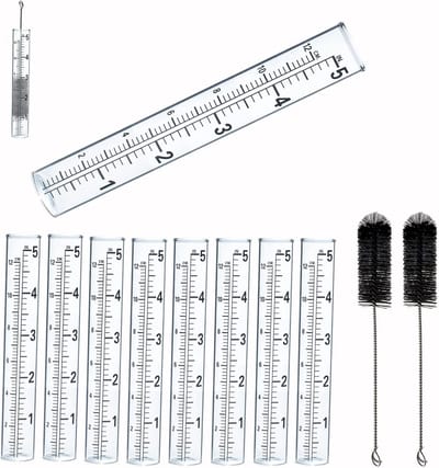 Regenmeter Glas - Vervangende Buis - Tuin Meten - Duurzaam Glas - 5 Inch - Transparant