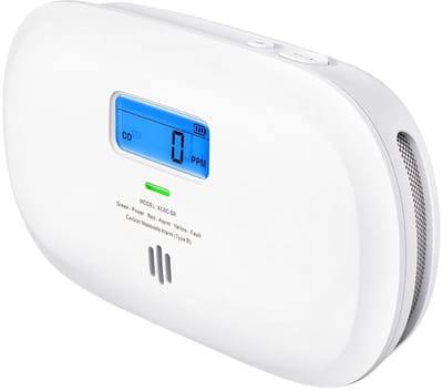 KAD® Rookmelder - Koolmonoxidemelder met Digitaal Display - Betrouwbare CO-Melder voor Thuis - Wit- 142cm x 32cm x 75cm