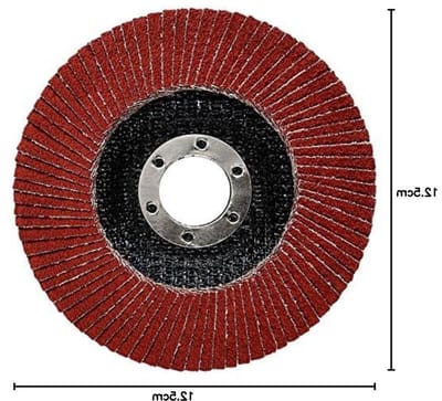 Lamellenschijf - Schuurschijf Waaierschijf - Metaal Slijpen - Precisie Gevormde Korrel - 125 mm - Blauw