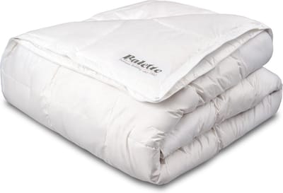 Balette Silver 4-Seizoenen Donsdekbed - 140x200 - Eenpersoons - 2-Delig met Drukknopen - Dons & Veren Dekbed - Anti Huisstofmijt & Allergiee (NOMITE) - Warmteklasse 1, 3 & 4 - Zomer & Winterdekbed