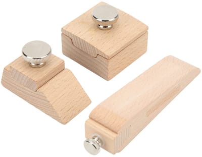 Dailygoods- Handschuurblok - Houten Schuurblok - Schuurpapier - Schuurblok met Steel - Ambachtelijk Gereedschap - Natuurlijke Materialen
