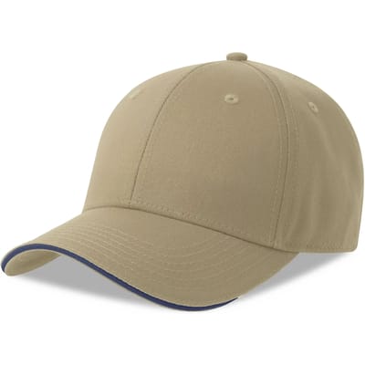 Atlantis Headwear Sport Sandwich-S Cap AT6000 - KHAKI/NAVY - One size