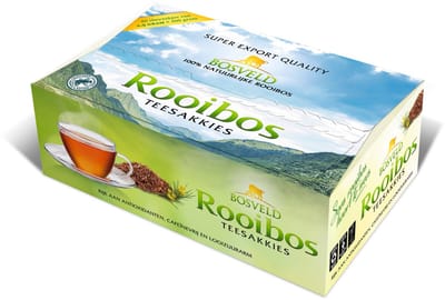 Bosveld Thee - Rooibos - Teesakkies - 1 X 200gr (80 ZAKJES)