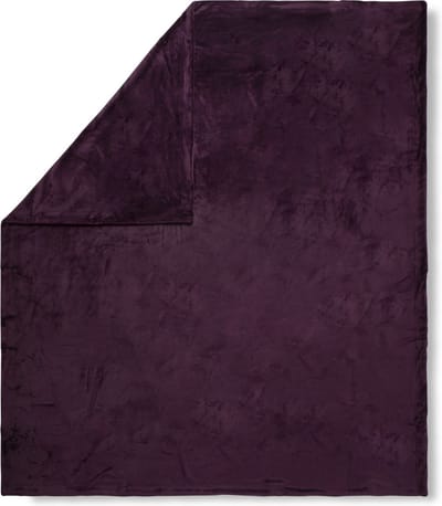 Luxe Bordeaux Polyvelvet Plaid 130x160 cm - Effen Design - Warm en Zacht - Oeko-Tex Gecertificeerd