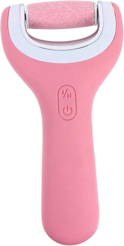 Elektrische voetpeeling, draagbaar voetverzorgingsapparaat, Geschikt voor thuisgebruik, oplaadbaar via USB (roze)