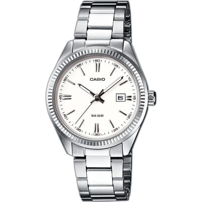 Casio Casio Collection Dames Horloge Zilverkleurig LTP-1302PD-7A1VEG