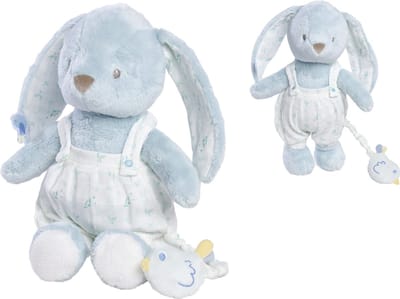 Nicotoy - Louis Plush Blue Musical - Knuffel - Konijn - Pluche - Muziek - Vanaf 0 m