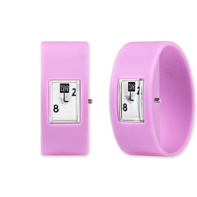 TOO LATE - siliconen horloges - Analog - Pink Bubble - Polsmaat M