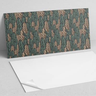 Coloray Wandpanelen Zelfklevend - 2D bladpatroon PVC Wandpaneel - 100 cm x 50 cm - Groente Wandbekleding Zelfklevend - 1 stuk - Bloemen en planten Wandpanelen Zelfklevend - Wandbord Keuken - Wandpaneel Badkamer