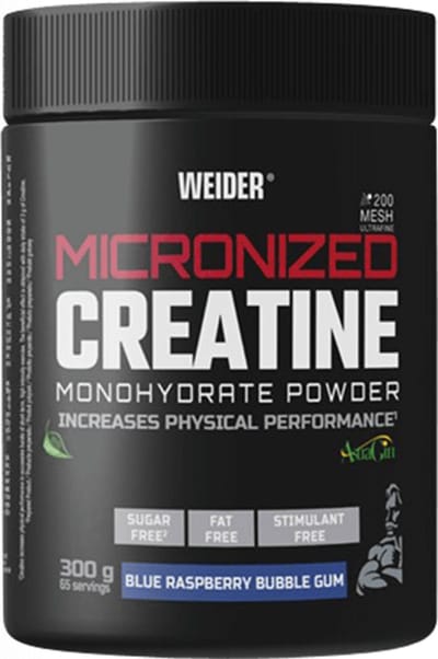 Weider Micronized Creatine Monohydrate + AstraGin - flavoured (300g) Blue Raspberry Bubble Gum - Creatine - Creatine Monohydraat