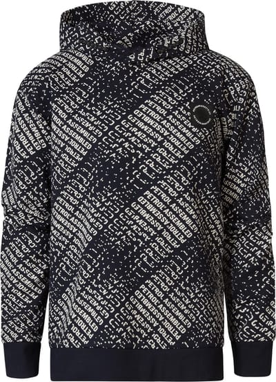 Petrol Industries - Jongens All-over Print Hoodie Shaktoolik - Blauw - Maat 104