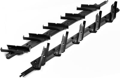 Pergola Louver Systeem - Verstelbare Lamellen - Buitenruimte Aanpassen - Roestvrij en Weerbestendig - 51 cm Hoog - Zwart