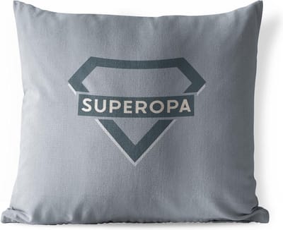 Tuinkussen - Quotes - Opa - Spreuken - Superopa - 40x40 cm - Weerbestendig