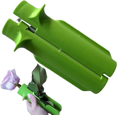 Rozen Ontdoorner - Bloemensteel Schoonmaker - Bloemen Voorbereiden - Ergonomische Grip - 15.2 cm - Groen