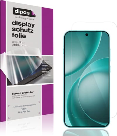 dipos – 4x Beschermfolie geschikt voor Oppo Find X9s Pro | Krasbestendige & heldere Screenprotector Ultra-Thin