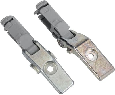 Deurdempers houders - Vaste demper clips - Koelkast reparatie - Set van twee - 7x1.7x1.2 cm - Zilver grijs