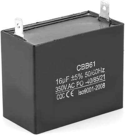 Dailygoods - CBB61 Condensator - Startcondensator - Betrouwbare isolatieprestaties - 16uF - Geschikt voor generatoren - Hittebestendig - Hoogwaardige...