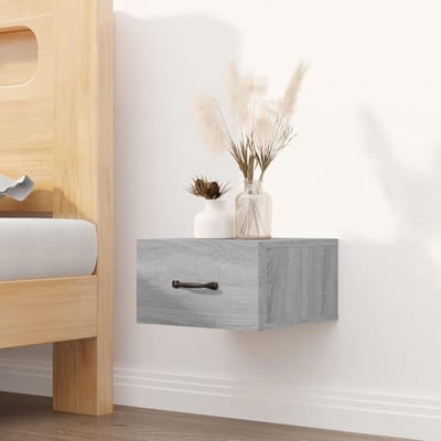 Wandkastjes Set - Zwevende Kastjes - Ruimte Maximaliseren - Glad Oppervlak - 35x35x20 cm - Grijs Sonoma