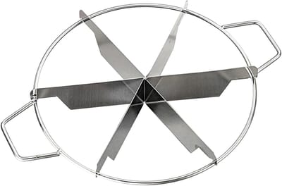 Cakesnijder Slicer - Taartverdeler - Gelijke Stukken - Verstelbaar 6-8 Porties - 31x26.5x7cm - Zilver