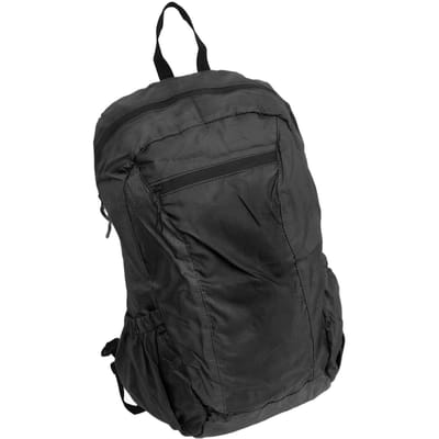 Sac à dos pliable en tissu Oxford 20L Pliable Imperméable Léger Multifonctionnel Sac à dos de randonnée pour le camping et les voyages noir